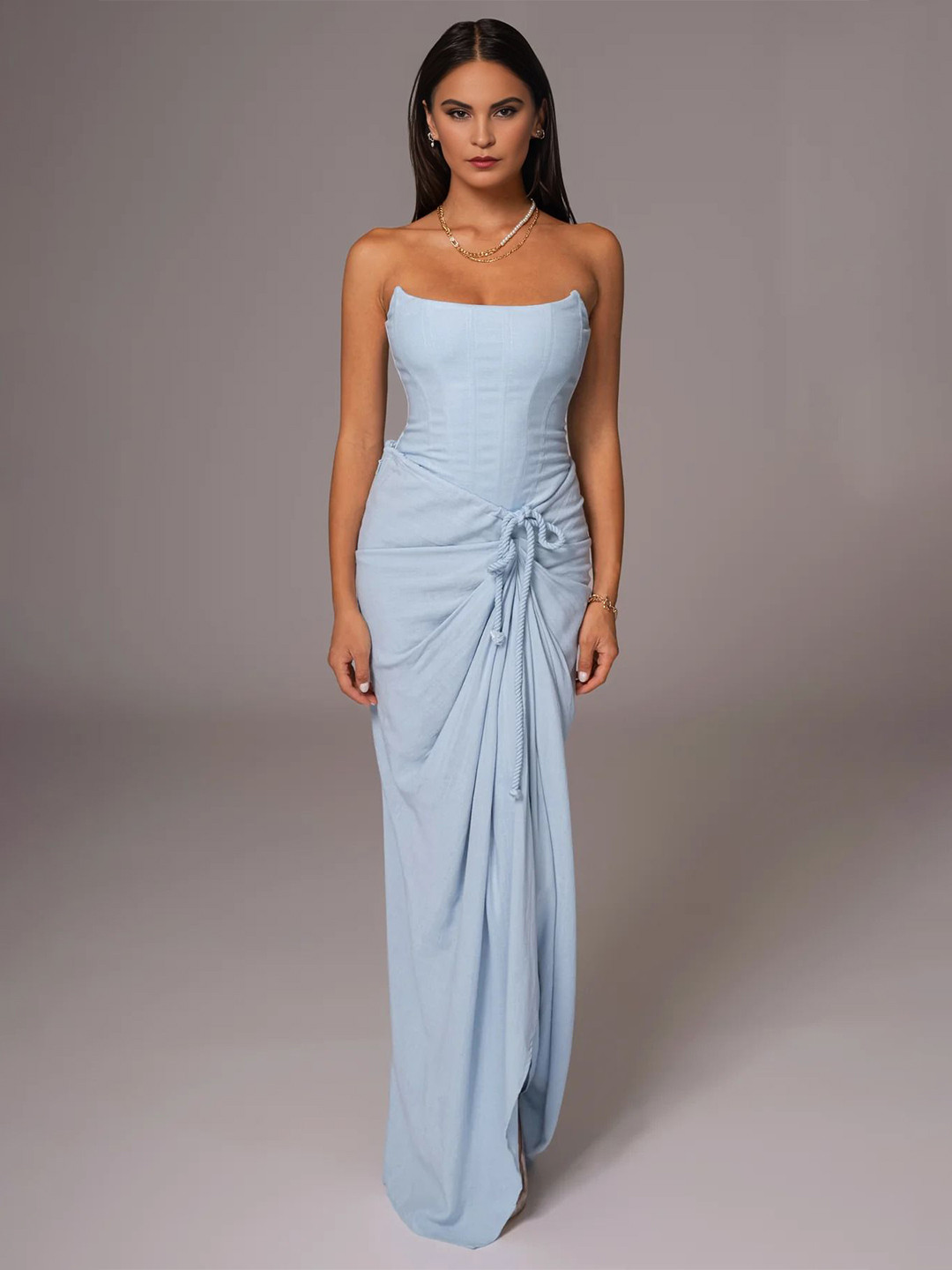 Bee Boe Women Draped Slit Skirt