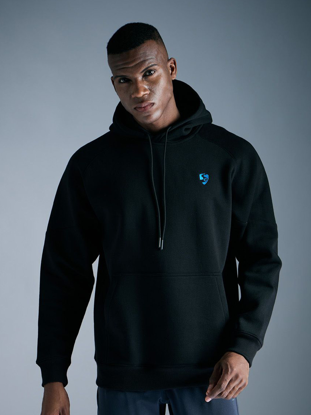 SG Men Brand Logo Hooded Sweatshirt