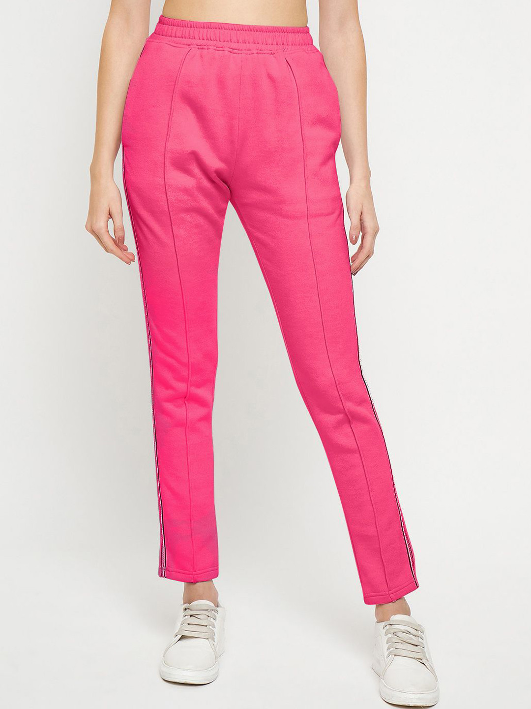 BRINNS Women Magenta Casual Mid Rise Regular Track Pants