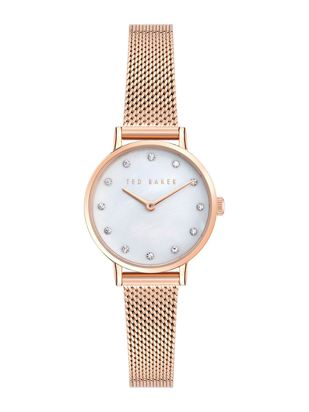 Ted Baker Women Mother of Pearl Dial & Stainless Steel Straps Analogue Watch BKPSTF4049I