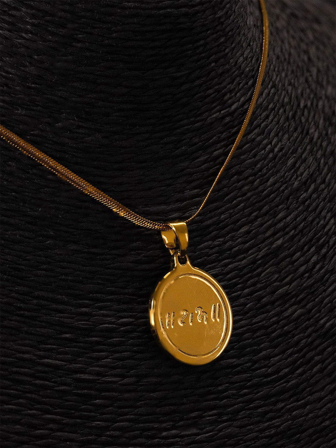 Japam Gold Plated Ram Ji Coin Necklace