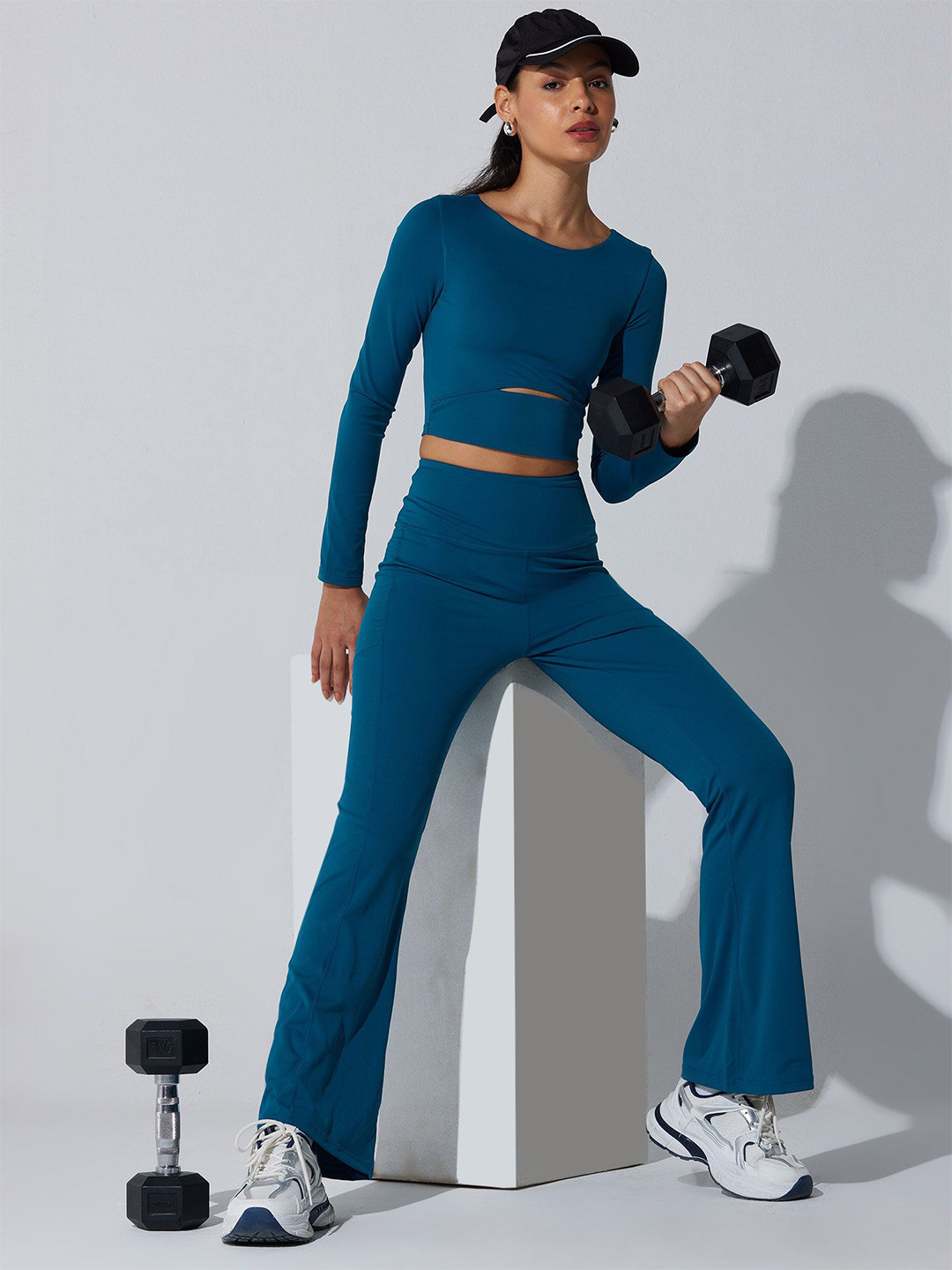 Cava Blue All-Day Flex Flare Pants