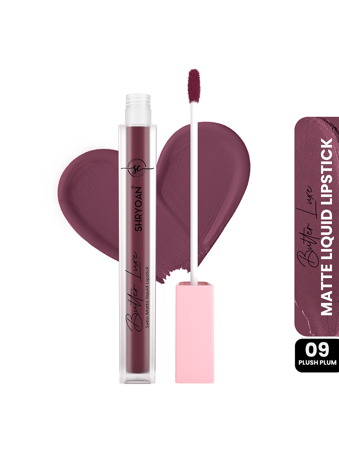 SHRYOAN Butter Luxe Satin Matte Liquid Lipstick-6ml-Plush Plum