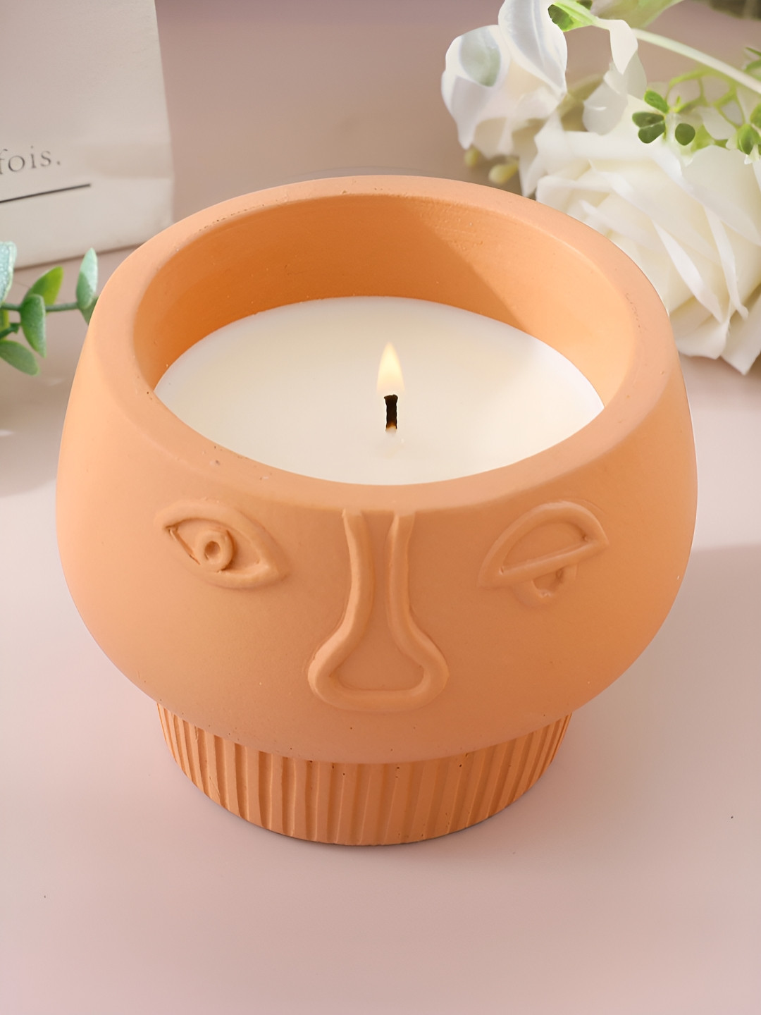 UMAI Aromatherapy Soy Wax Scented 1 Wick Romantic Solid Geometric Regular Jar Candles