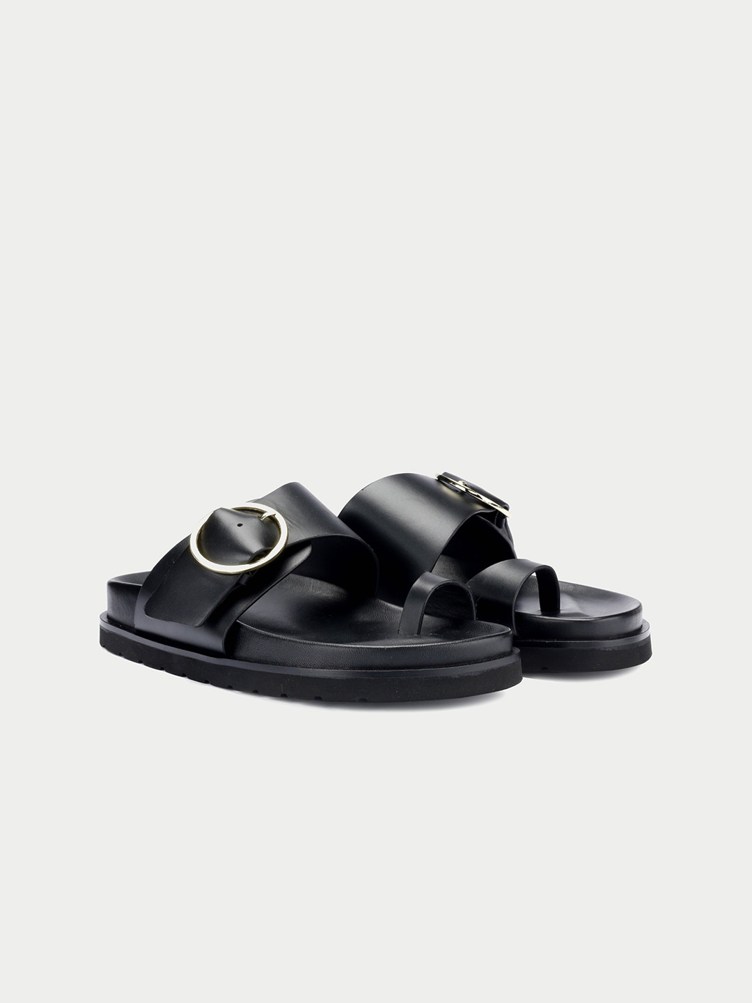 Oroh Women One Toe Flats with Buckles