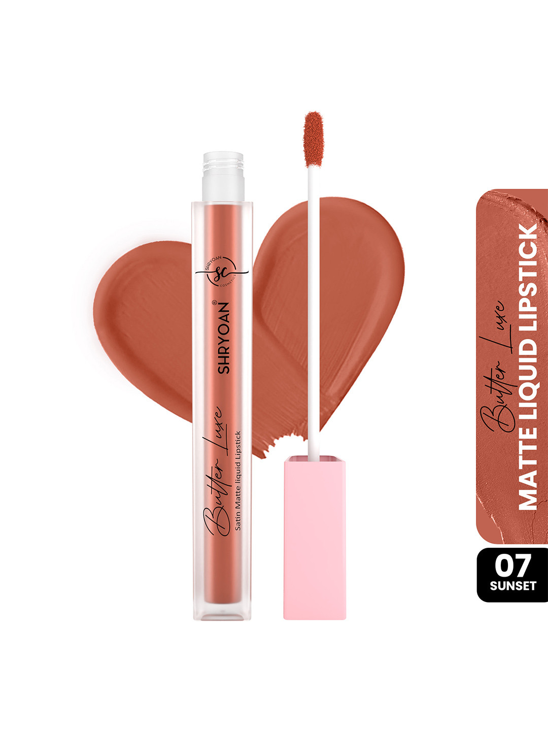 SHRYOAN Butter Luxe Satin Matte Liquid Lipstick-6ml-Sunset
