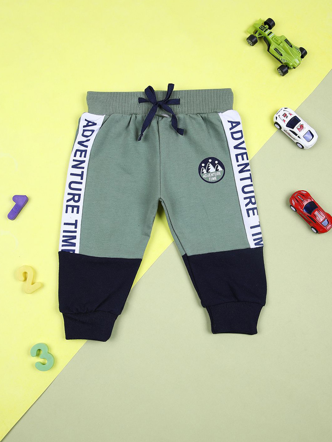 V-Mart Infant Colour-Blocked Cotton Lounge Joggers