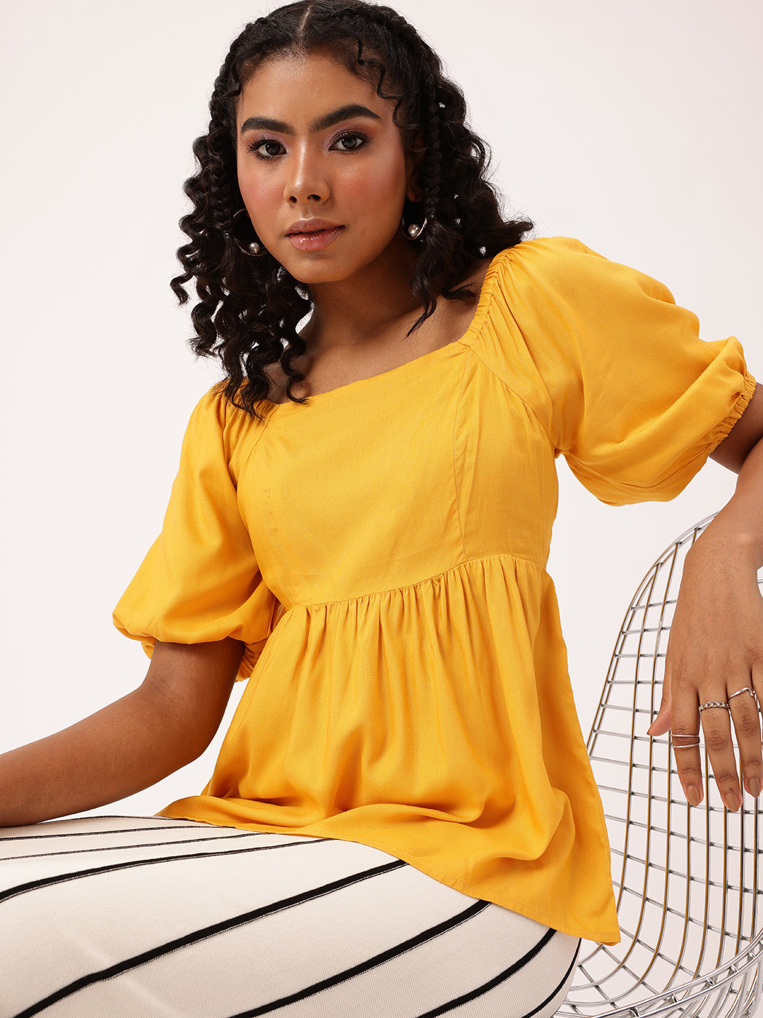 DressBerry Smocking A-Line Top