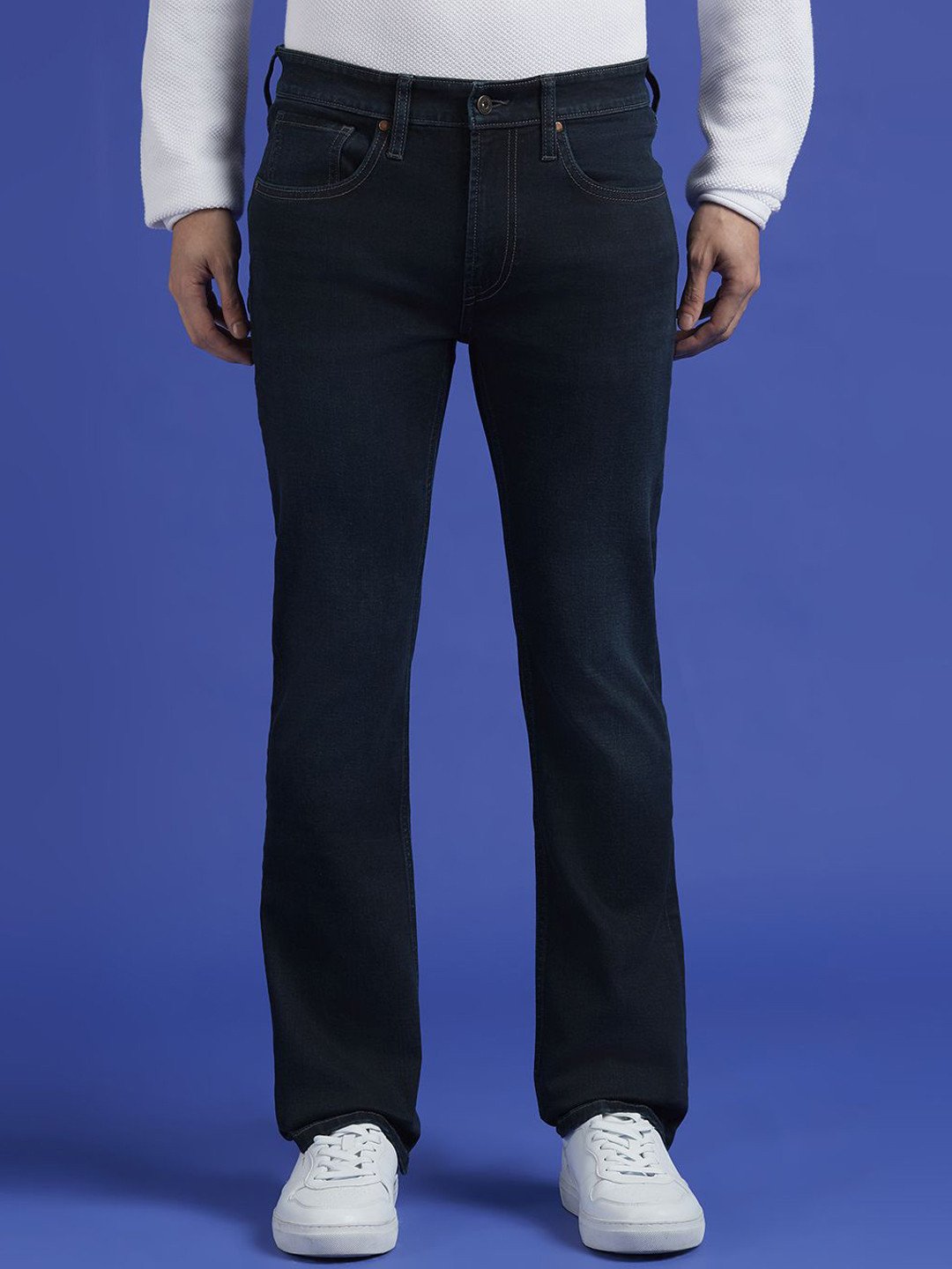 Pepe Jeans Men Bootcut Stretchable Casual Solid Jeans