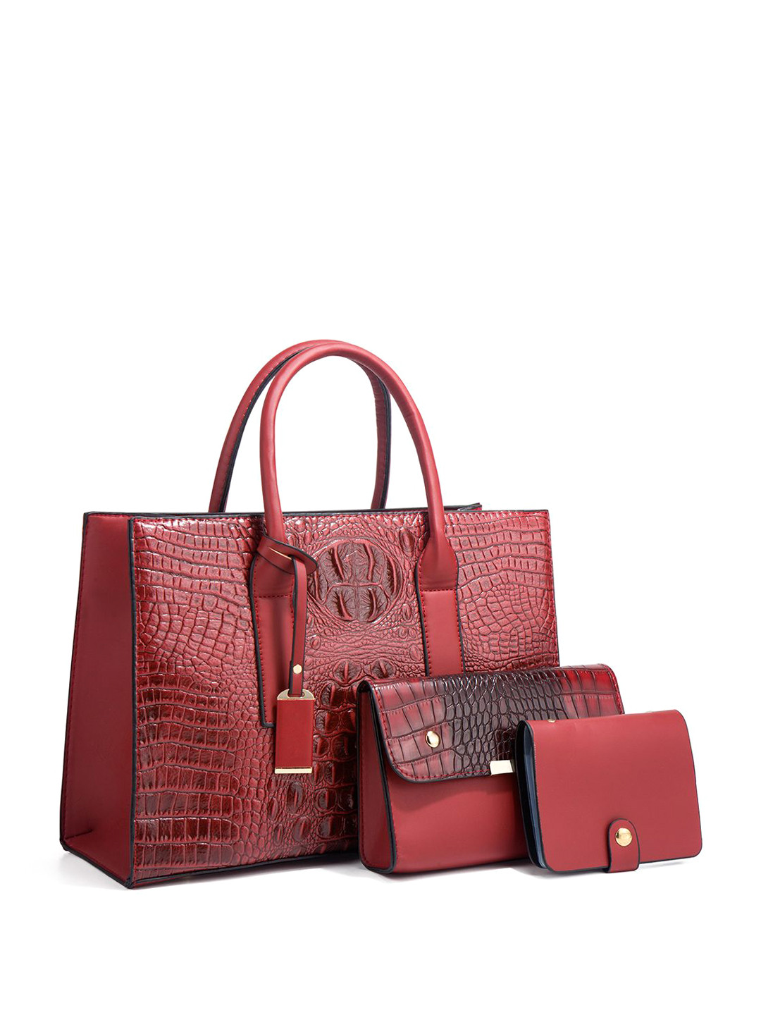 RAVE Textured PU Oversized Shopper Handheld Bag with Tasselled