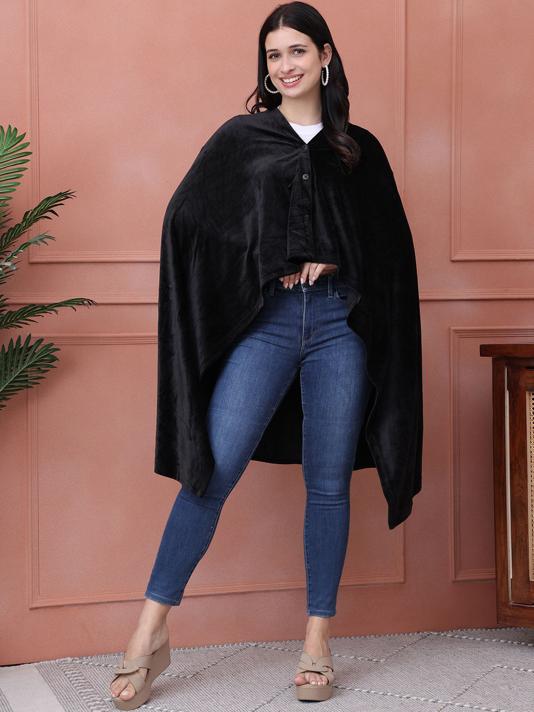 Secret Wish Women Velour Nursing Cover Feeding Essentials