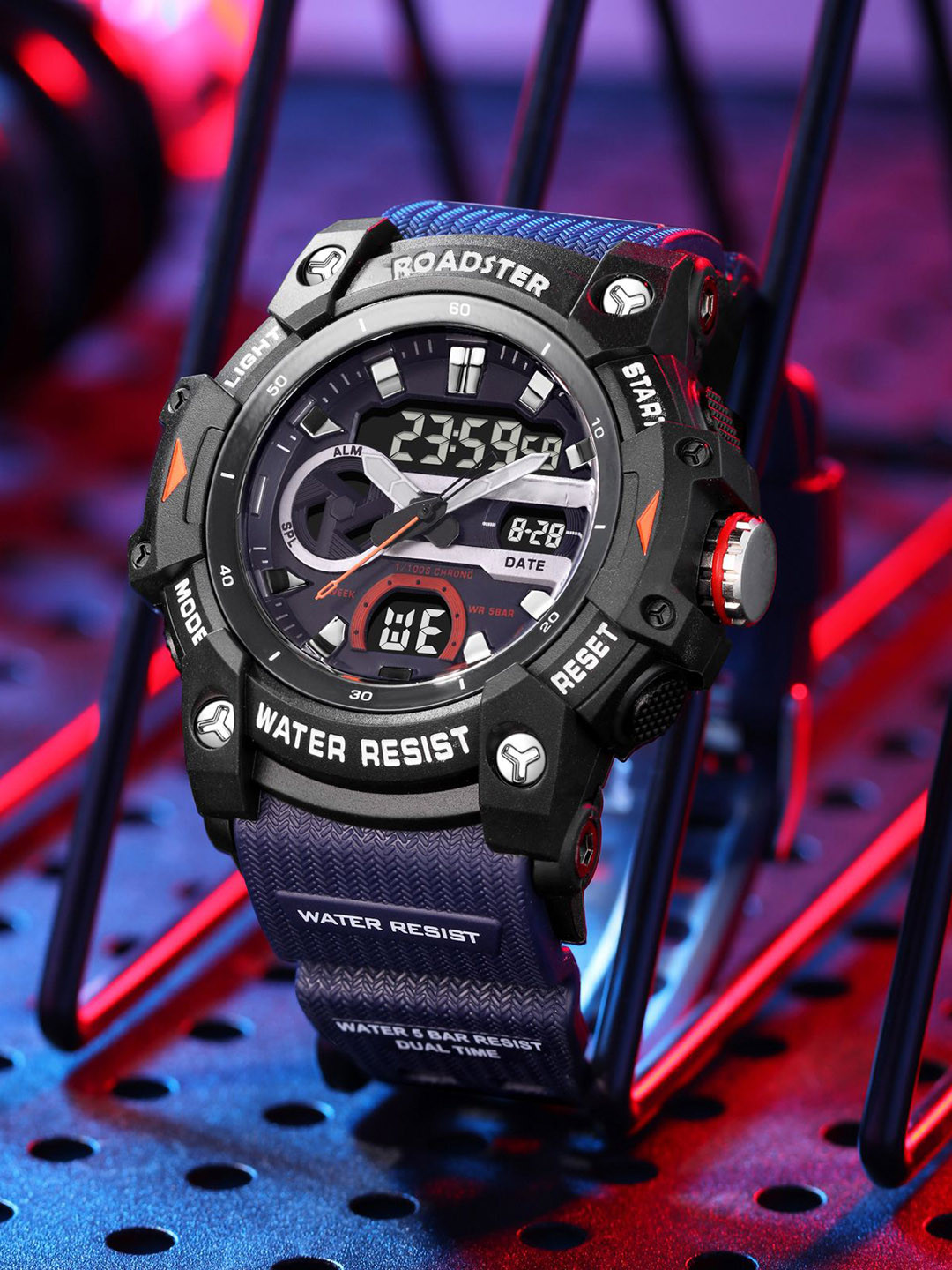 The Roadster Lifestyle Co Men Analogue & Digital Watch RDSTR-8086-BLUE