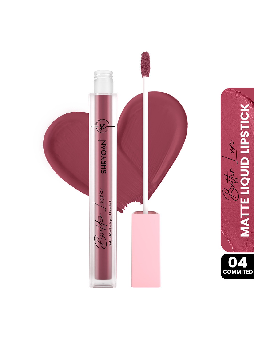SHRYOAN Butter Luxe Satin Matte Liquid Lipstick-6ml-Commited