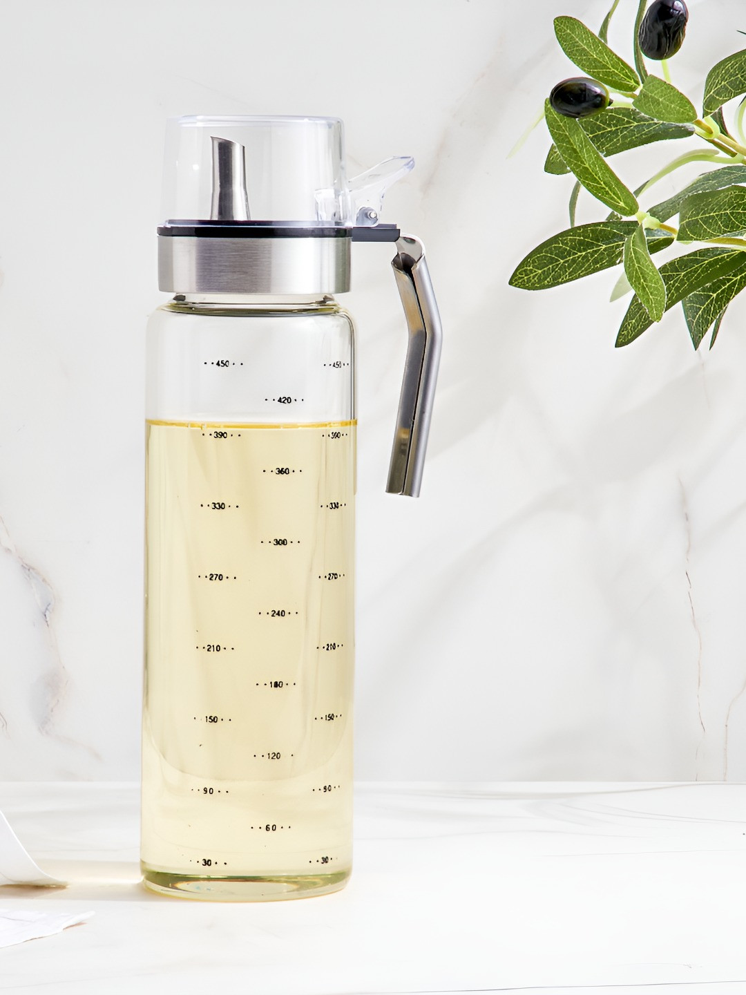 Home Centre Corsica Orren Transparent Glass Oil Dispenser - 500 ml