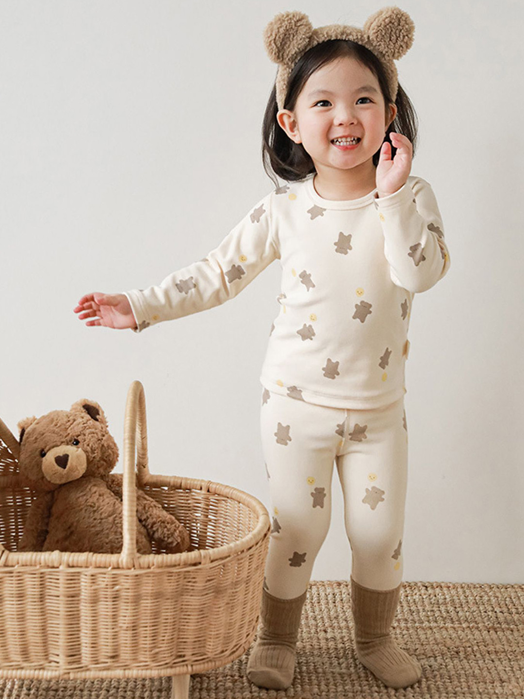 LULU & SKY Girls Everyday  Cartoon Characters Printed Maxi Nightdress