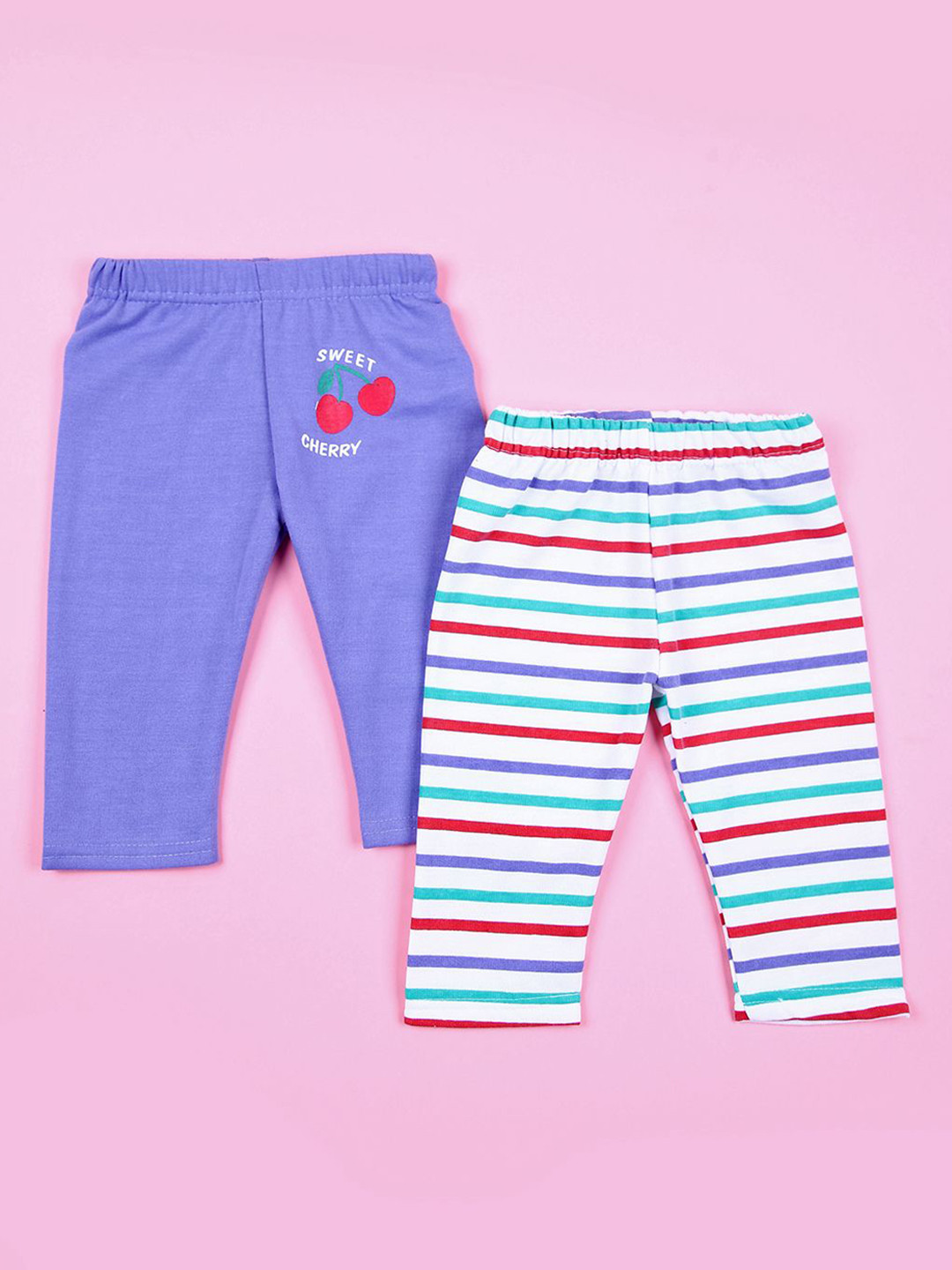 V-Mart Kids Pack Of 2 Striped fleece Lounge Pants