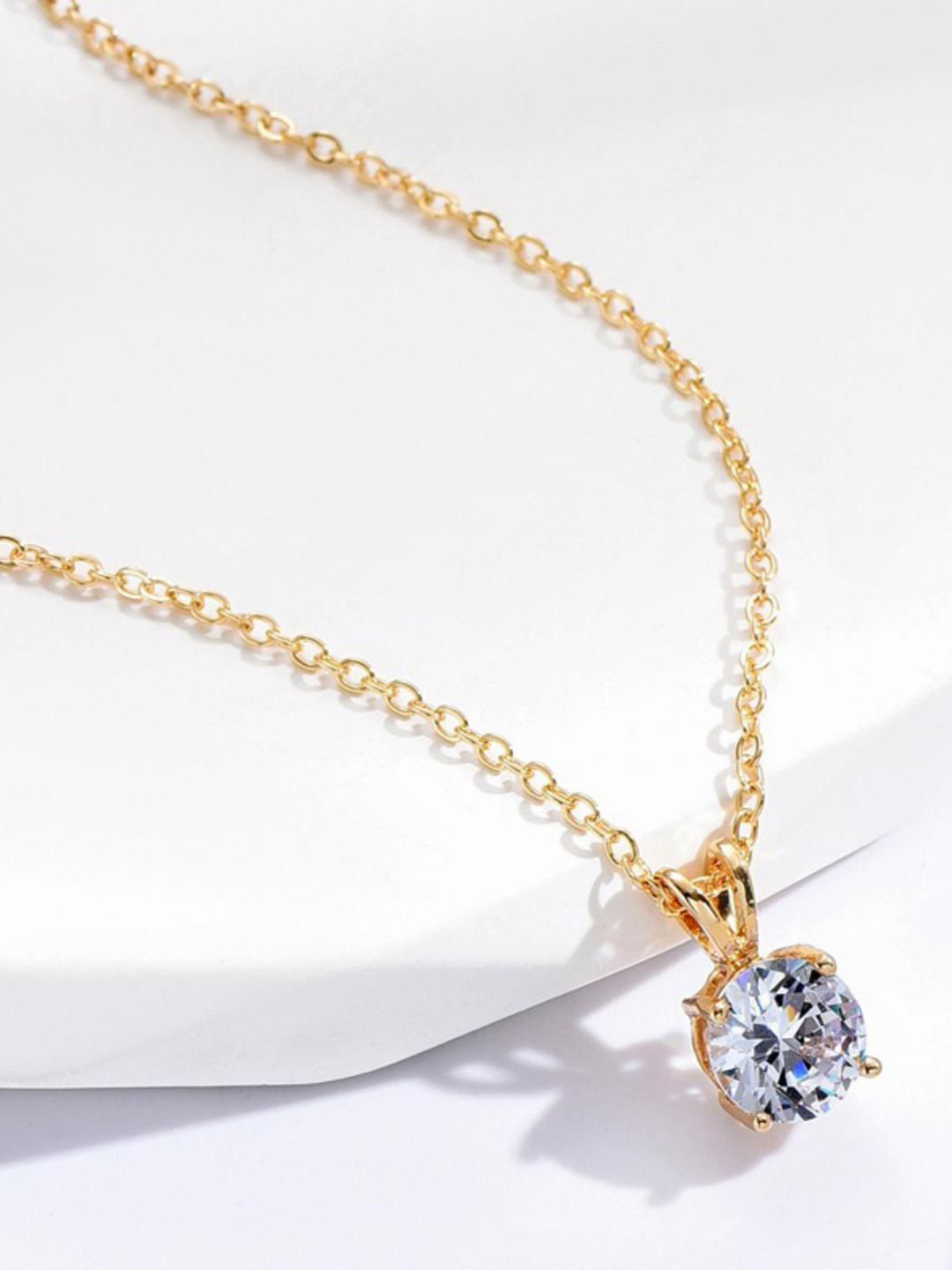 MYKI Stainless Steel Gold-Plated Twisted Rope Chain