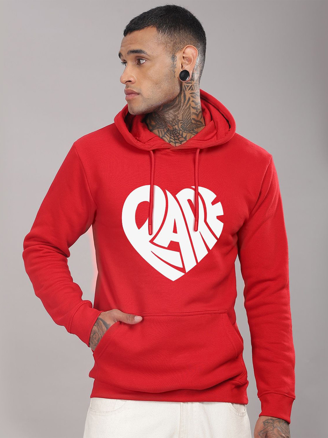 ADRO Men Graphic Printed Long Sleeves Hooded Sweatshirt