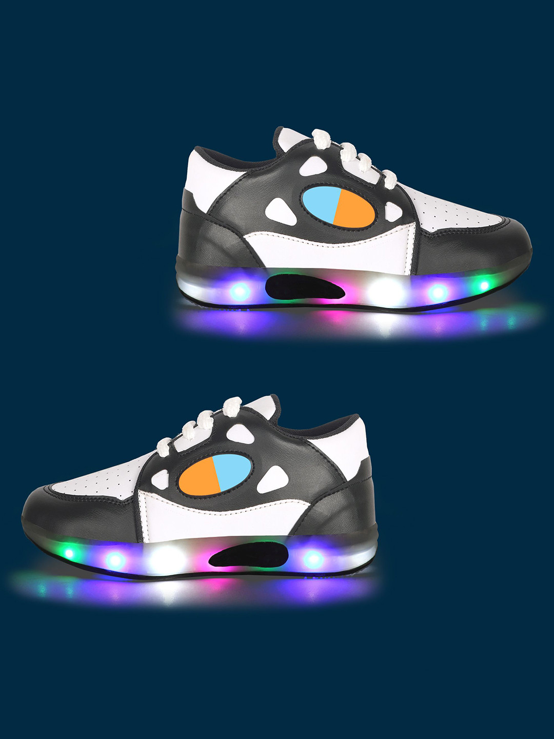 BAESD Boys PU High-Top Sneakers