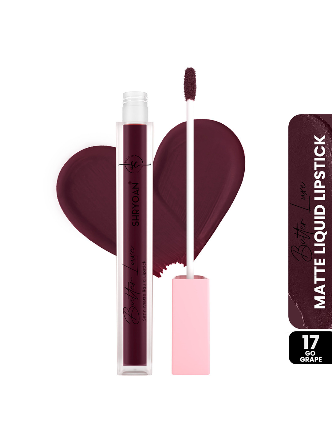 SHRYOAN Butter Luxe Satin Matte Liquid Lipstick-6ml-Go Grape