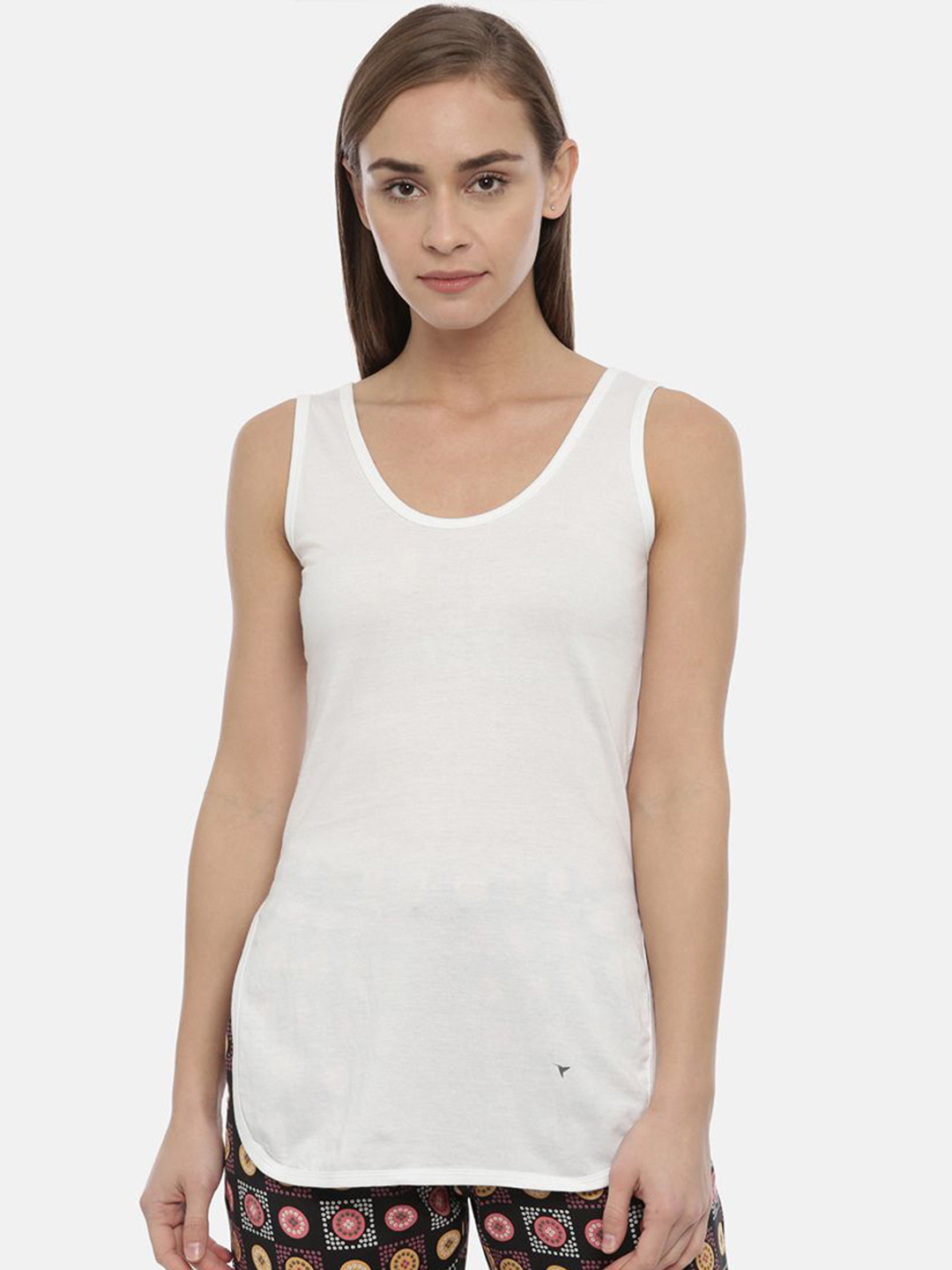 BLOSSOM Round Neck Longline Side Slits Slip