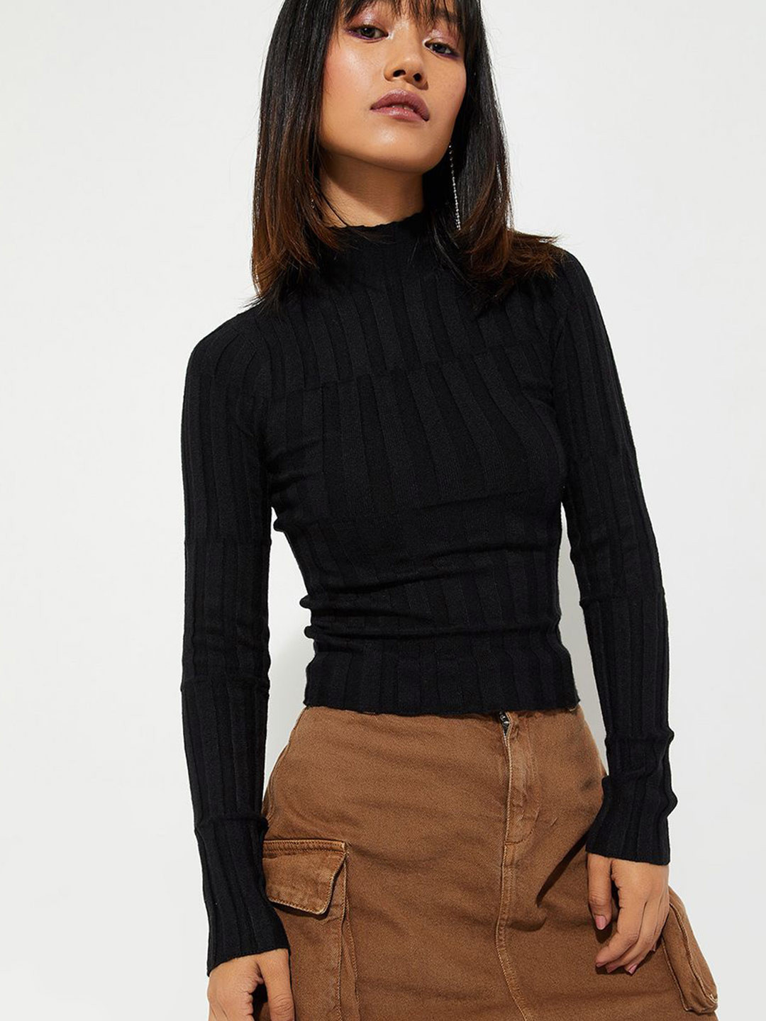 max ALAYA F x URB_N Women Textured Knit Top