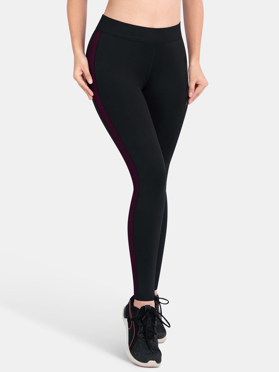 Dermawear Women High Rise Ankle -Length Gym Tights