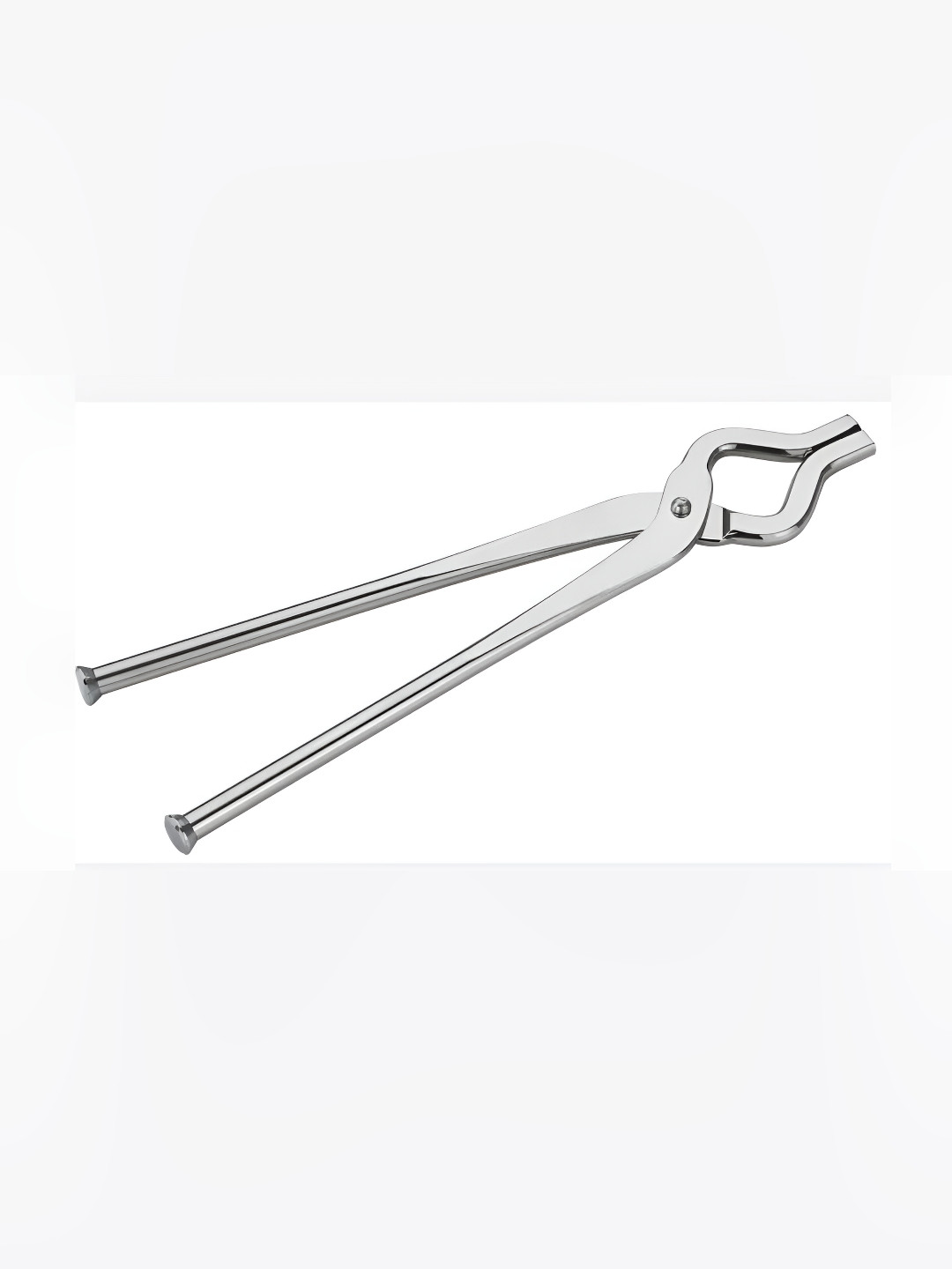 Ikarus Silver-Toned Stainless Steel Tongs