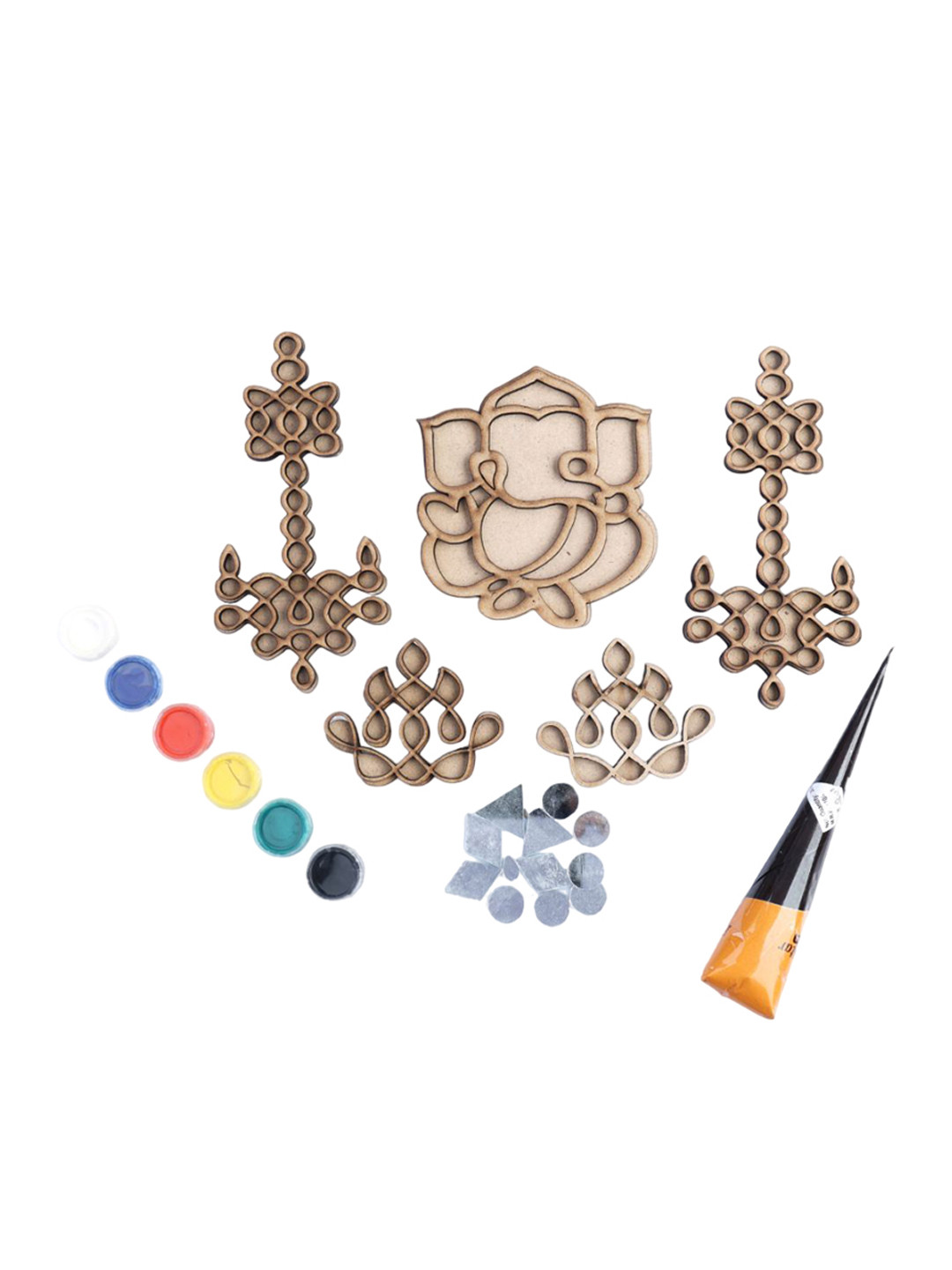 ilearnngrow DIY Ganeshji decoration Lippan Art