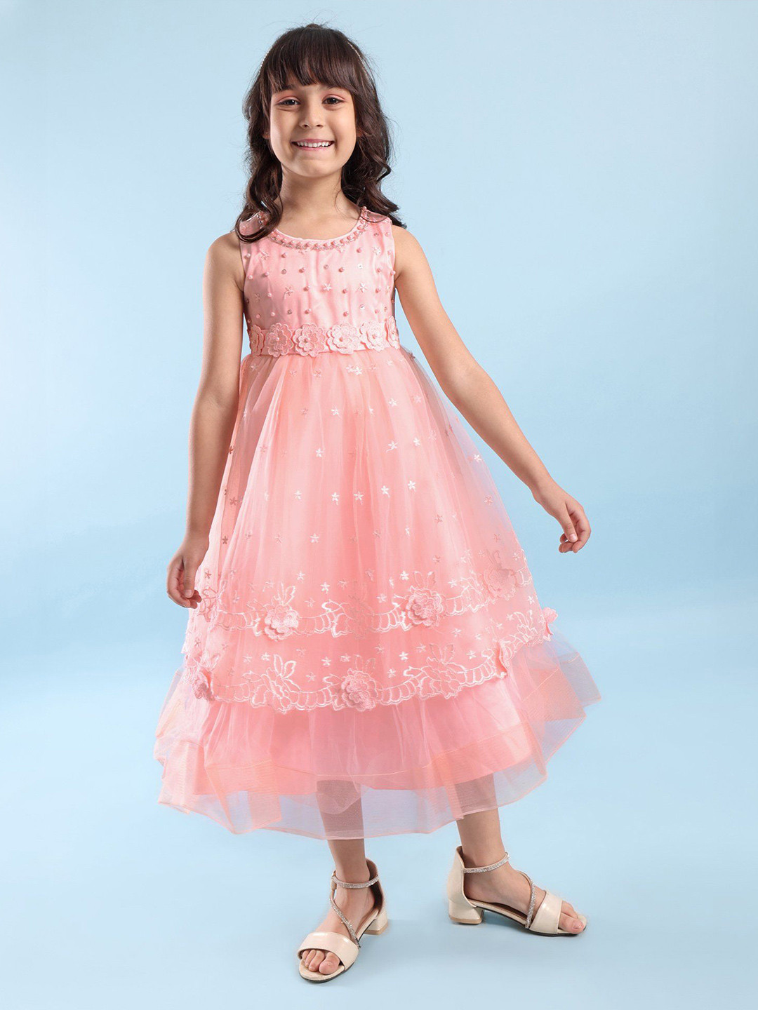 Mark & Mia Girls Embellished Fit & Flare Midi Dress