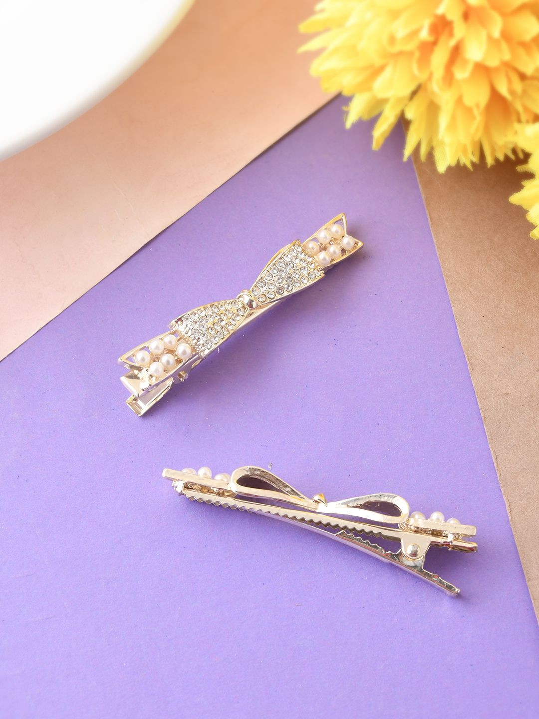 Silvermerc Designs Women Embellished Bobby Pins