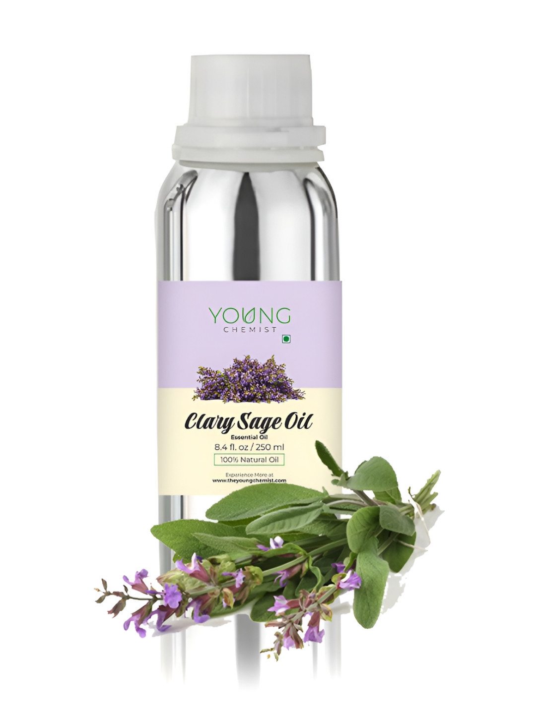 YOUNG CHEMIST Clary Sage Essential Oil For Skin & Hair - 250 ml