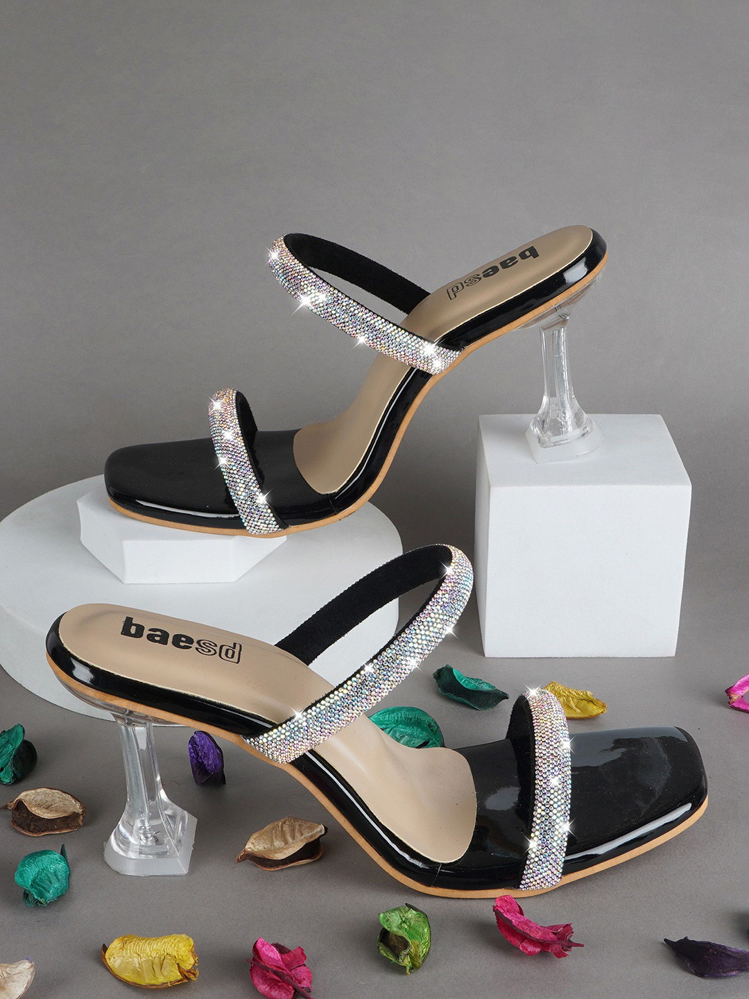 BAESD Women Embellished Slim Heels Sandals