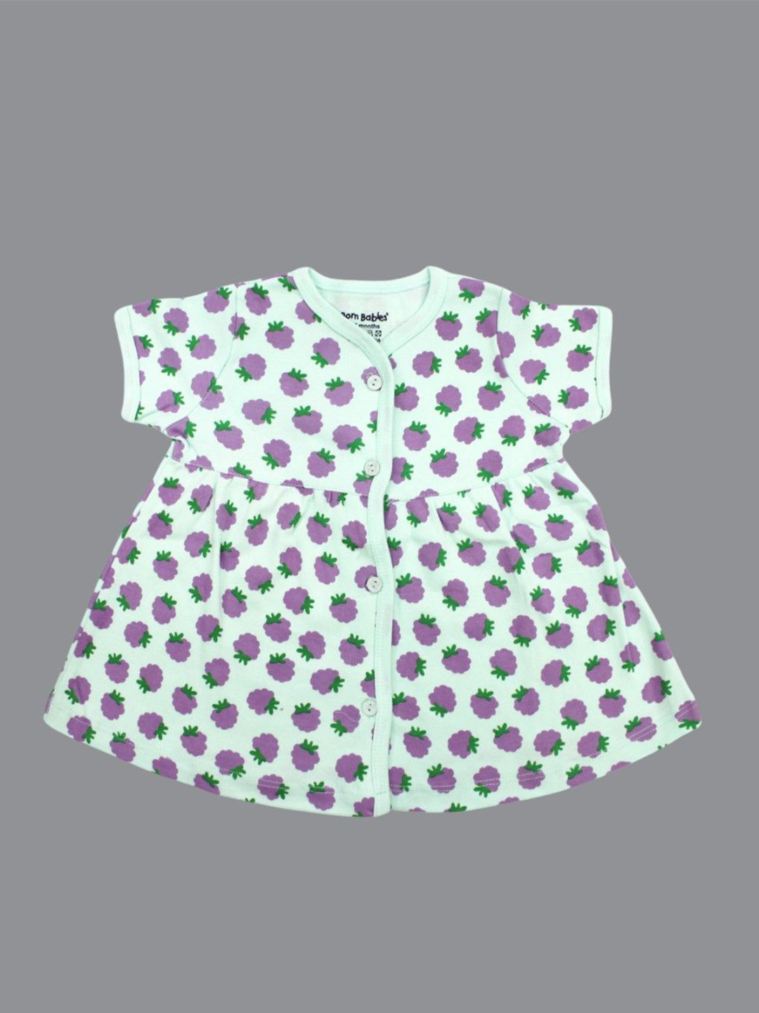 Born Babies Girl's Printed  A-Line Dress