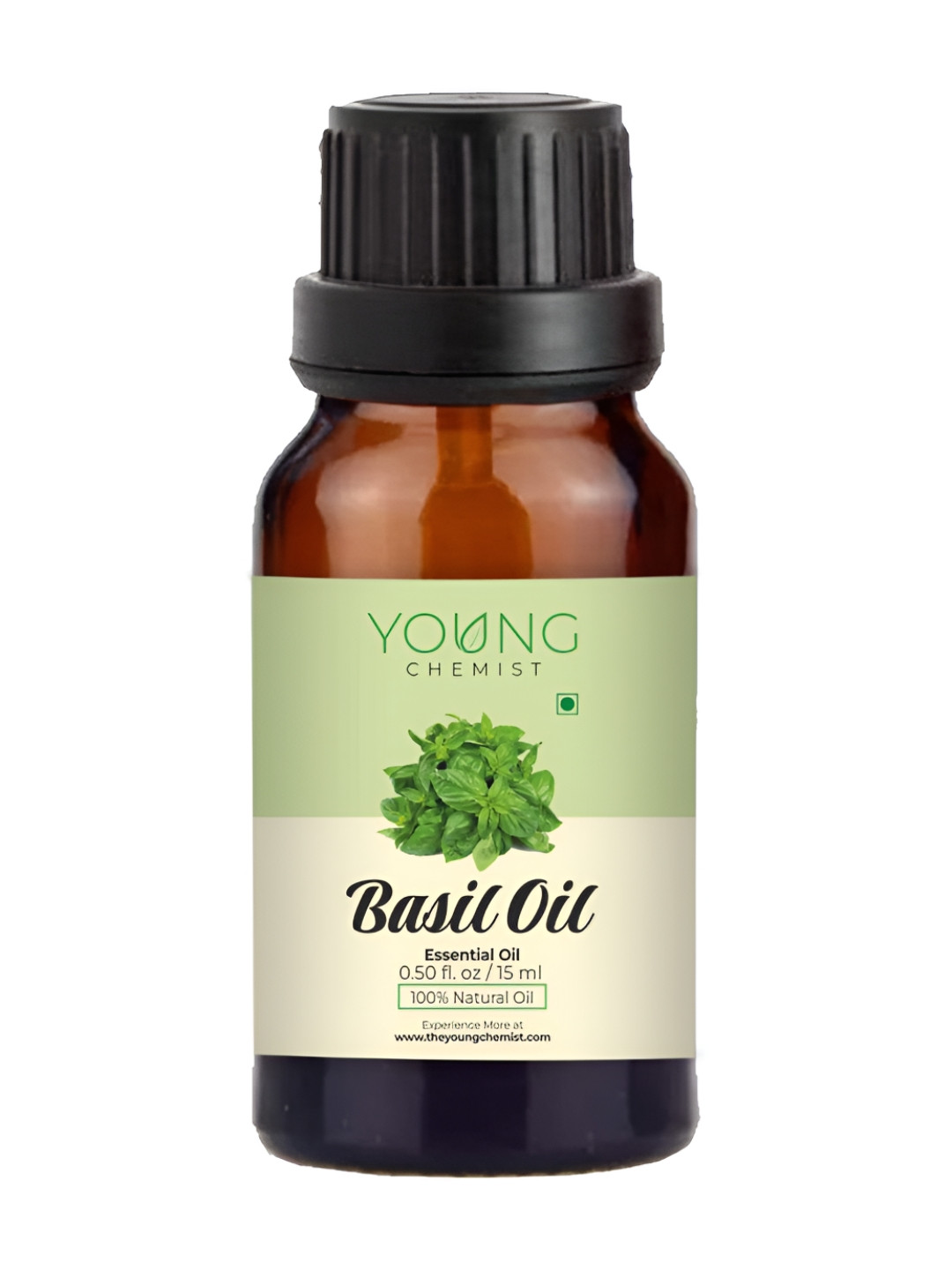 YOUNG CHEMIST Basil Essential Oil For Skin & Hair - 15 ml
