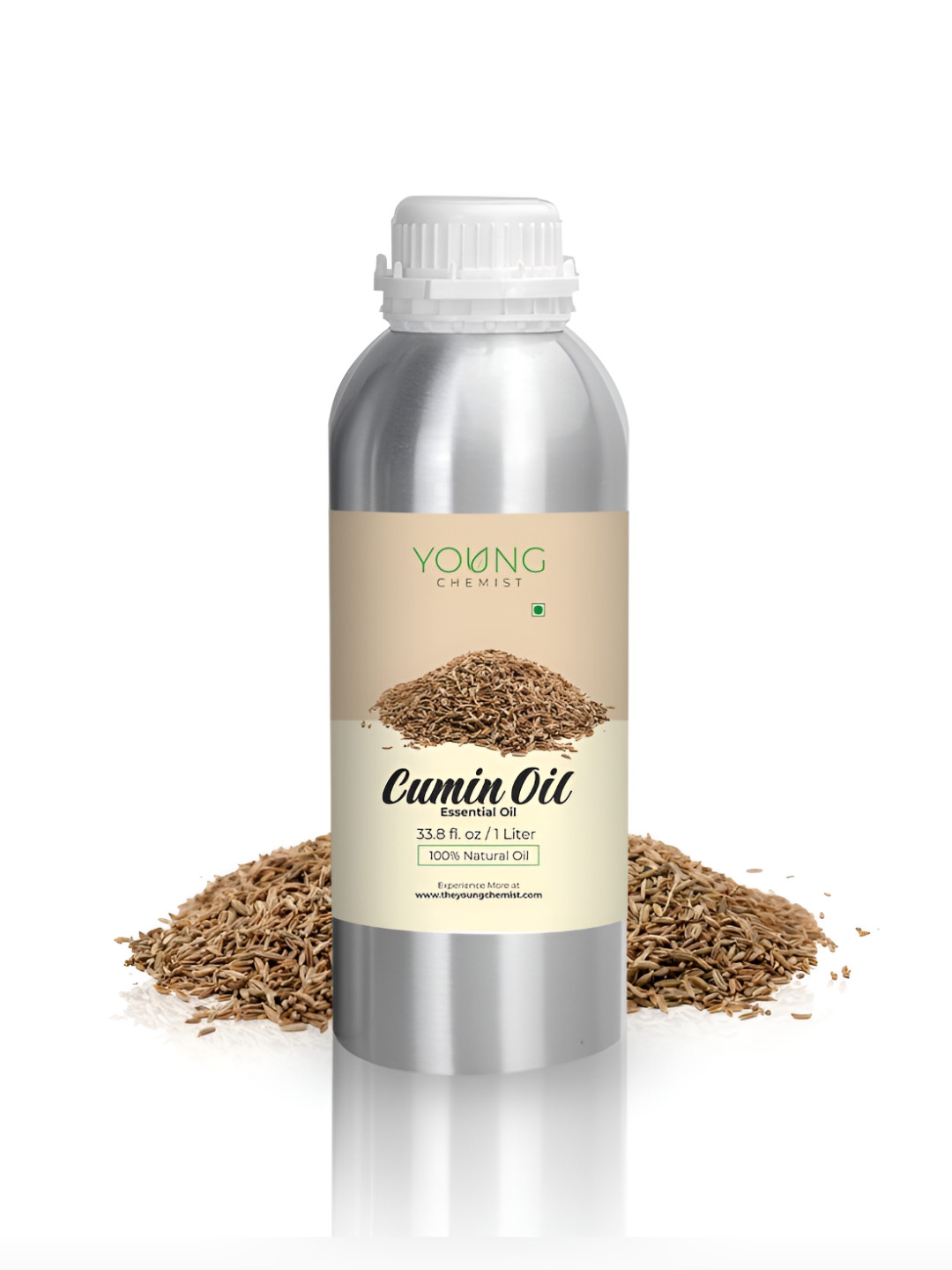 YOUNG CHEMIST Cumin Essential Oil For Skin & Hair - 1 Litre