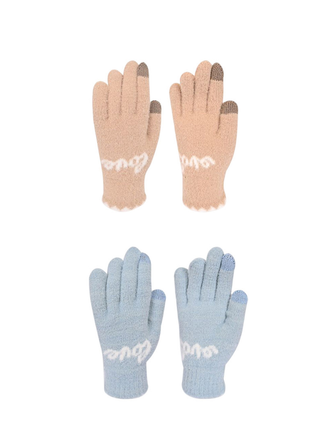 LOOM LEGACY Women Pack of 2 Winter Touchscreen Gloves