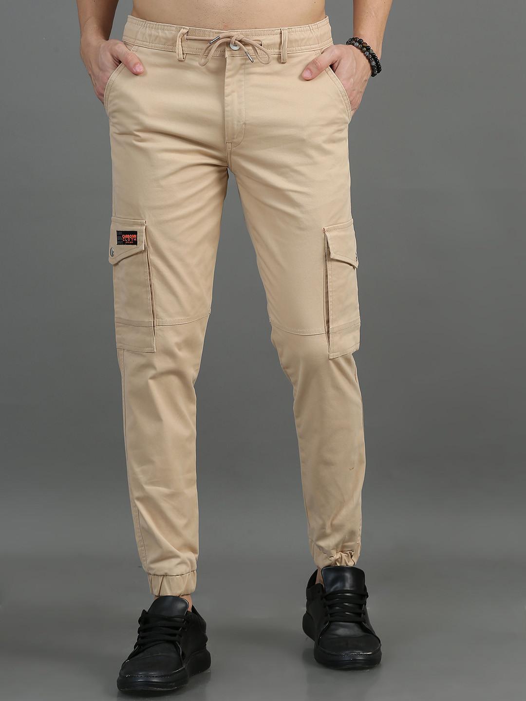 CARBONN CLOTH Men Mid-Rise Cargos Trousers
