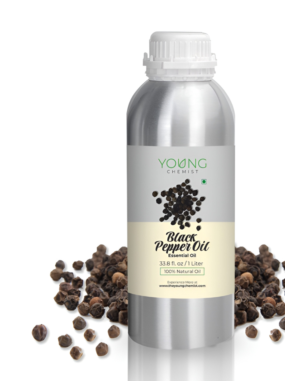 YOUNG CHEMIST Black Pepper Essential Oil For Skin - 1 Litre