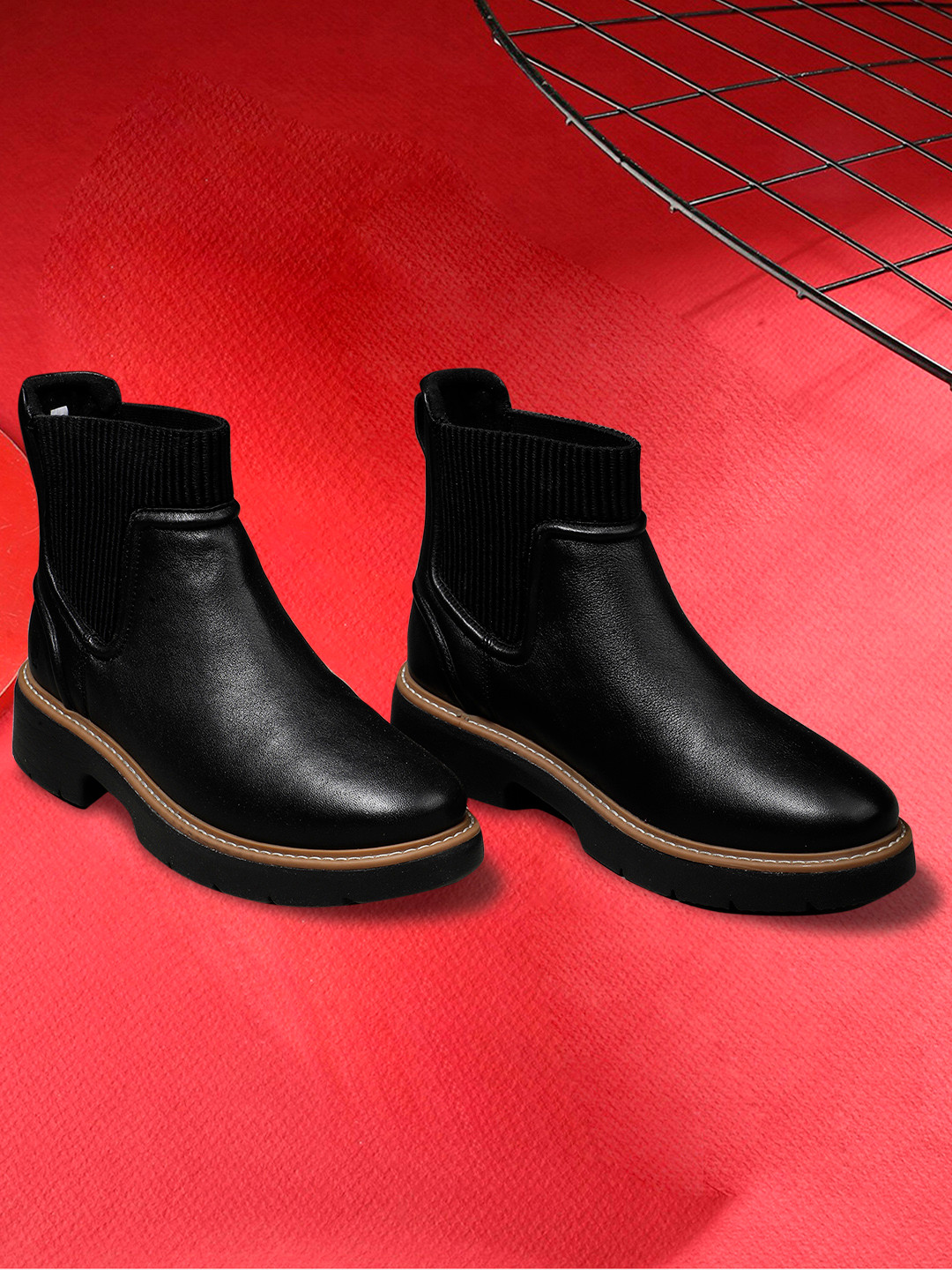 Hush Puppies Women Leather Winter Boots