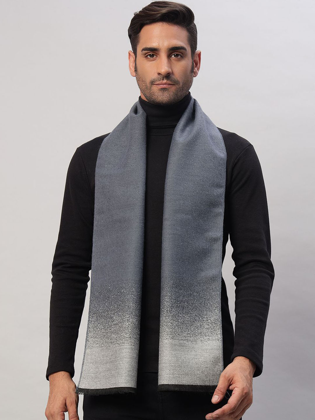 HANDICRAFT PALACE Men Winter Self Design Merino Wool Mufflers
