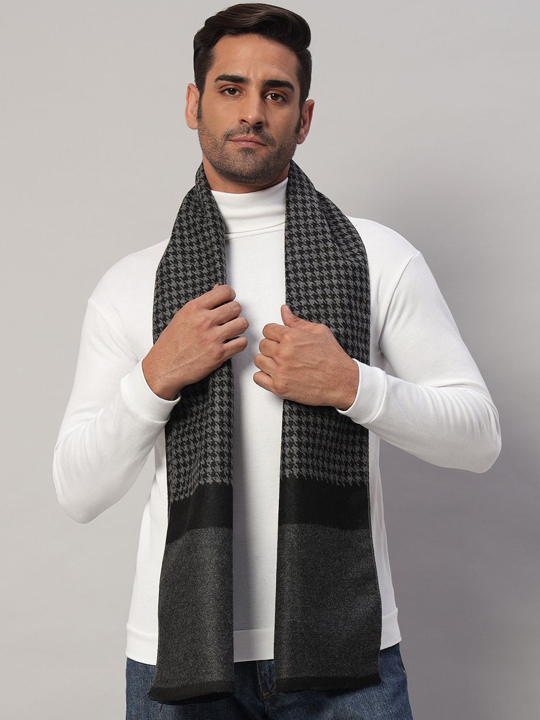 HANDICRAFT PALACE Men Merino Wool Winter Mufflers