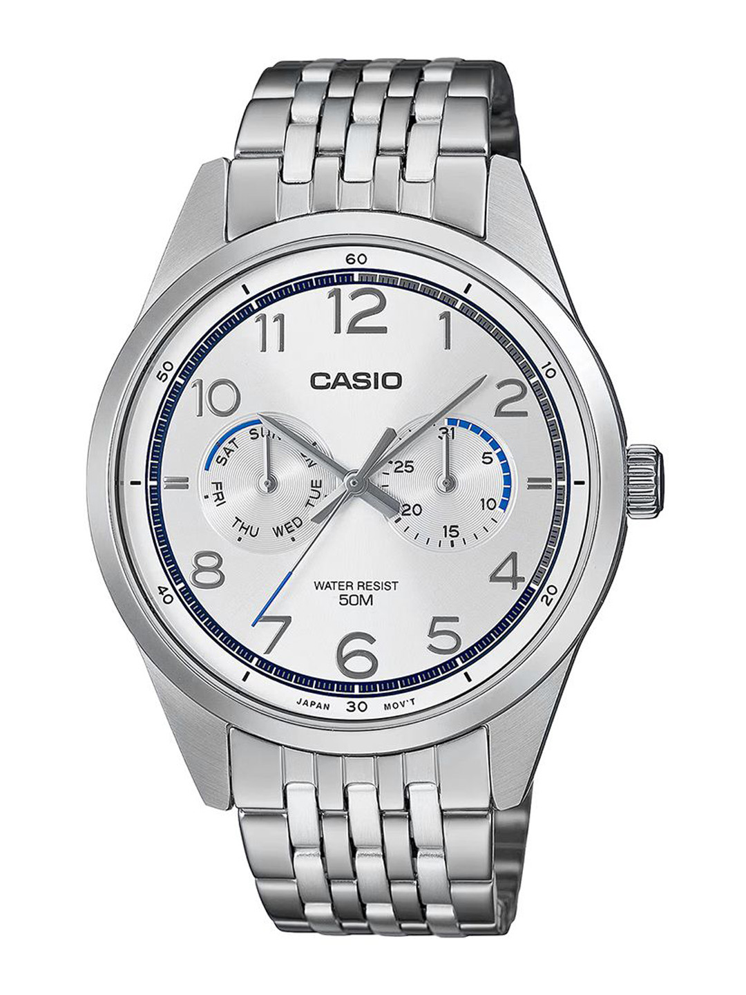 CASIO Men Dial & Stainless Steel Cuff Straps Analogue Watch A2333