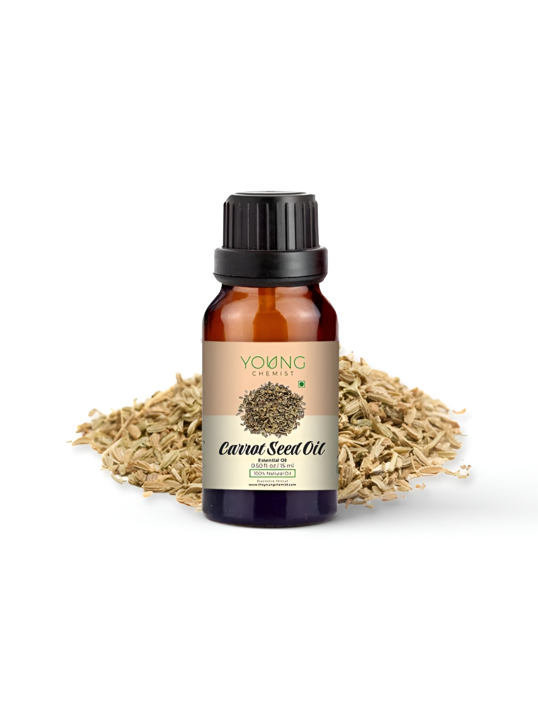 YOUNG CHEMIST Carrotseed Essential Oil For Skin & Hair - 15 ml