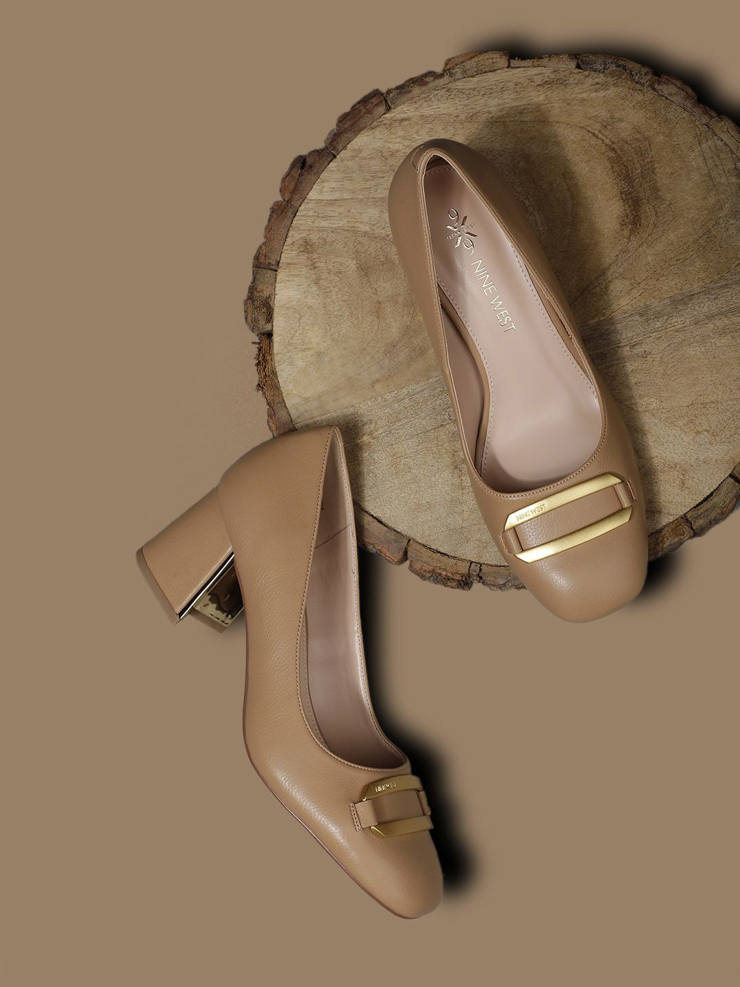 Nine West Women Embellished Block Heels Pumps