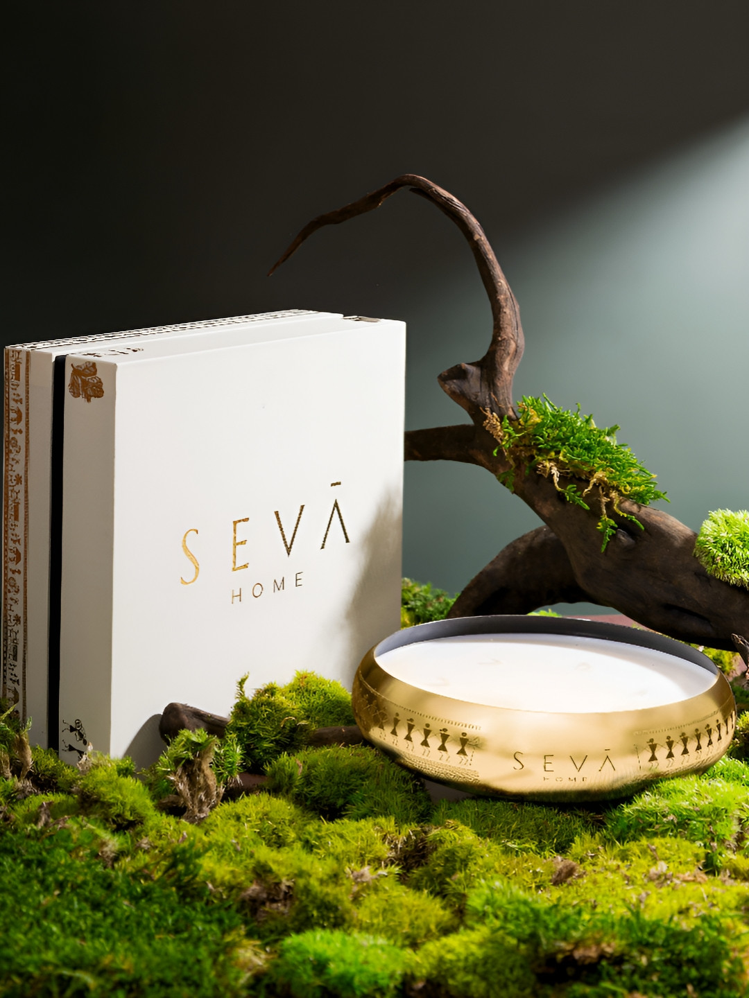 Seva Home Medley Scented 7 Wick Coconut Solid Round Regular Diya Candles