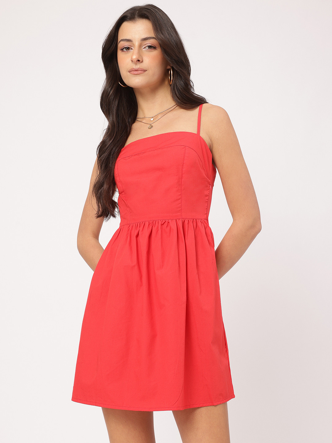 DressBerry Strappy Mini A-line Dress
