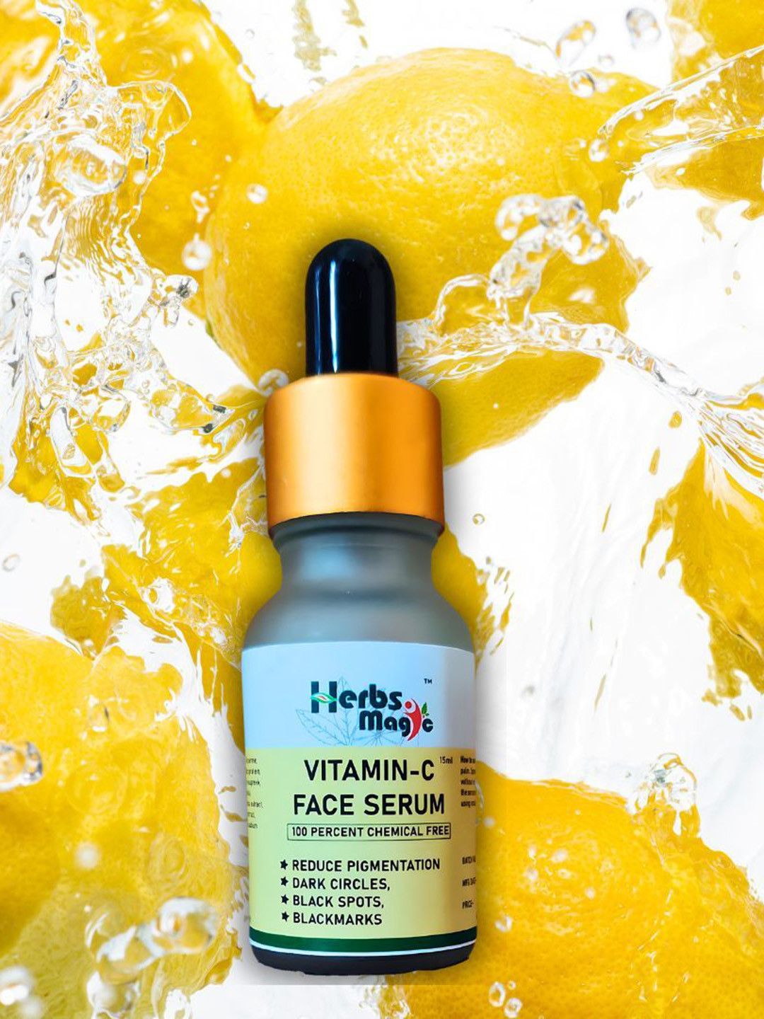 Herbs Magic Vitamin C Face Serum For Glowing Skin - 15 ml