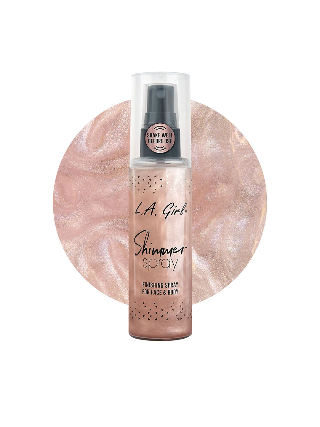 L.A Girl Shimmer Finishing Spray For Face & Body 80ml - Rose Gold
