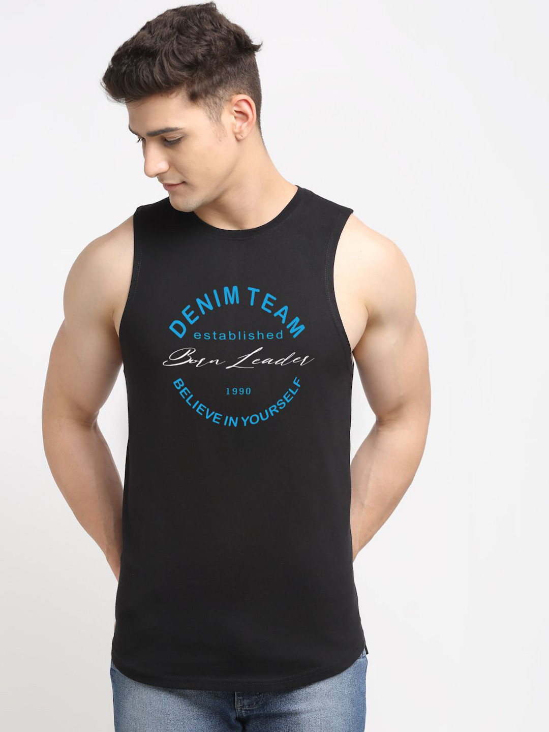 Friskers Men Pure Cotton Gym Innerwear Vests 151024AE656-01